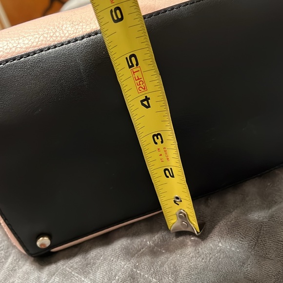 Kate spade large peachy pink and black pebbled leather tote bag - Picture 11 of 16